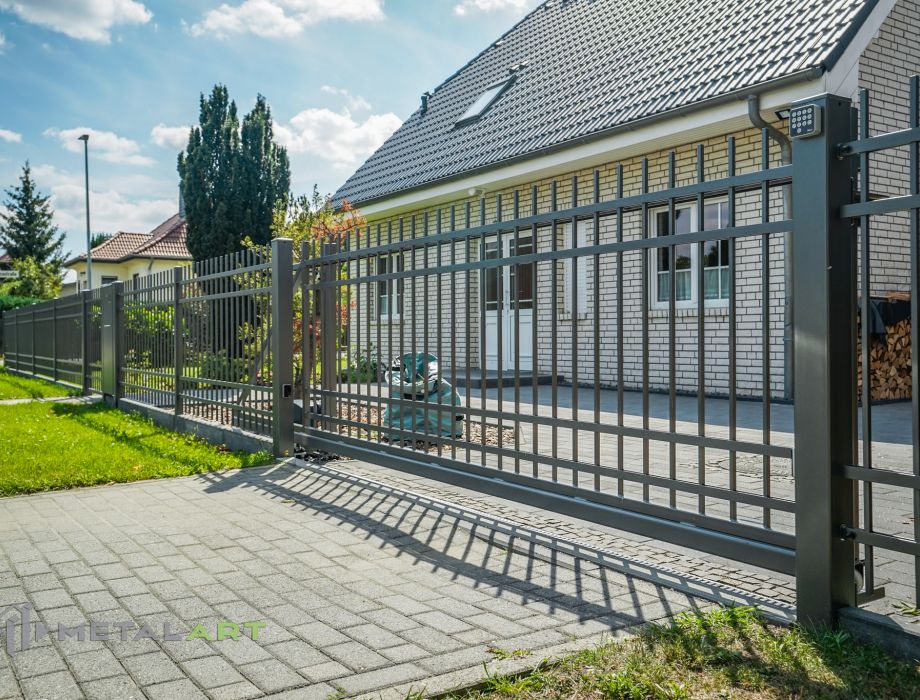Designzaun, Zaunanlage, moderne Zäune, Zaun von Metal Art