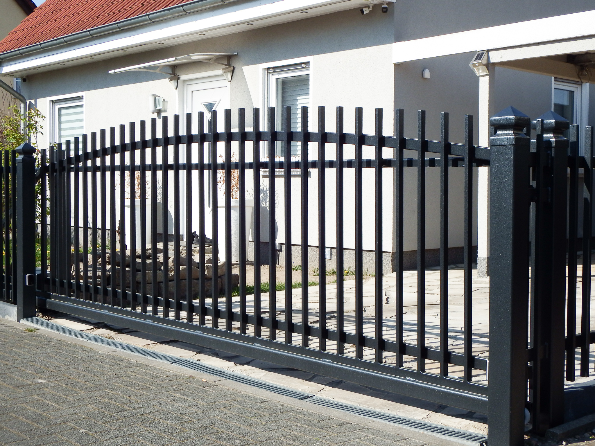 Zaun aus Polen MetalArt Schiebetor