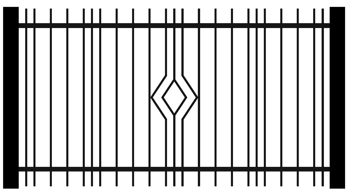 Zaunserie TAKT-VOLL Zäune SOLO Zaun Berlin MetalArt Zäune nach Mass Zaunanlage Zaunsystem moderne Zäune