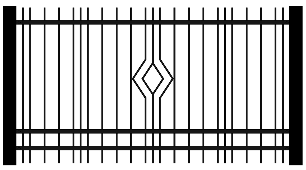 Zaunserie TAKT-VOLL Zäune SOLO Zaun Berlin MetalArt Zäune nach Mass Zaunanlage Zaunsystem moderne Zäune