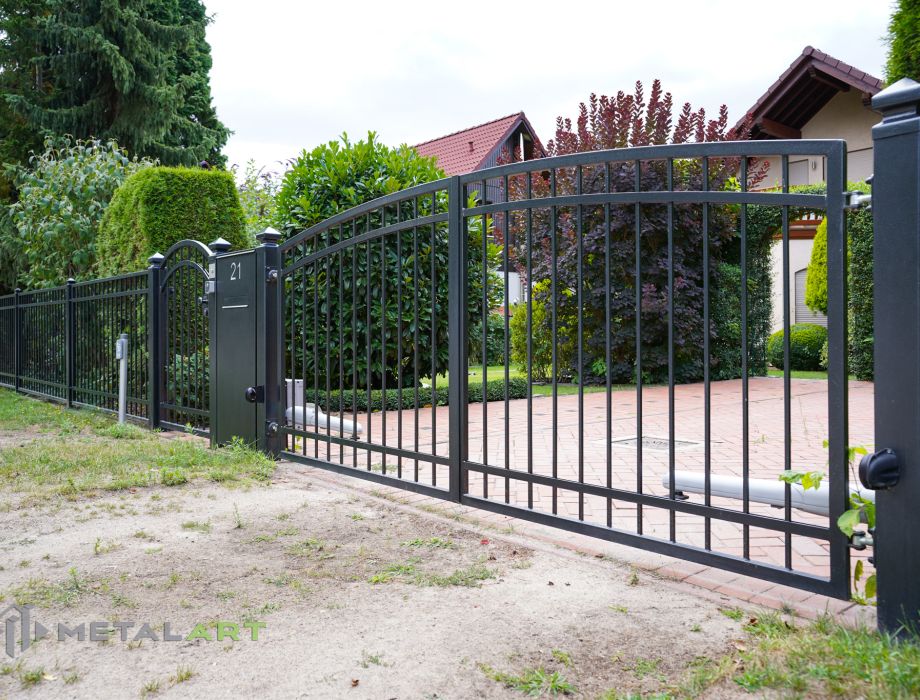 Zaunanlage, moderne Zäune, Zaun von Metal Art, Rahmenzaun