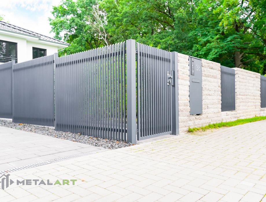 Designzaun, Zaunanlage, moderne Zäune, Zaun von Metal Art
