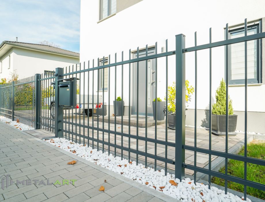 Designzaun, Zaunanlage, moderne Zäune, Zaun von Metal Art