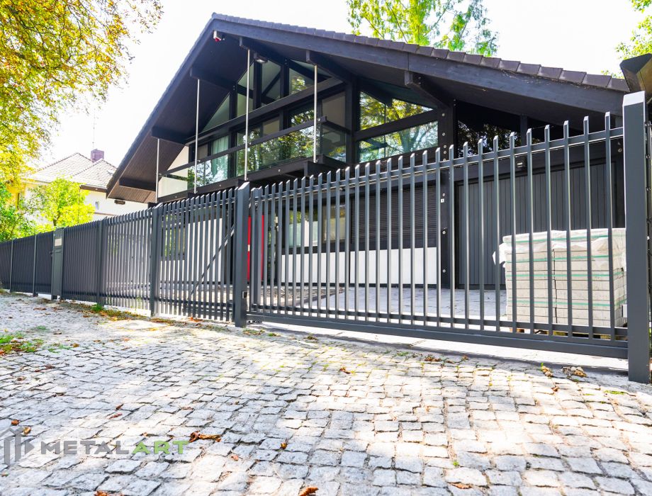 Designzaun, Zaunanlage, moderne Zäune, Zaun von Metal Art