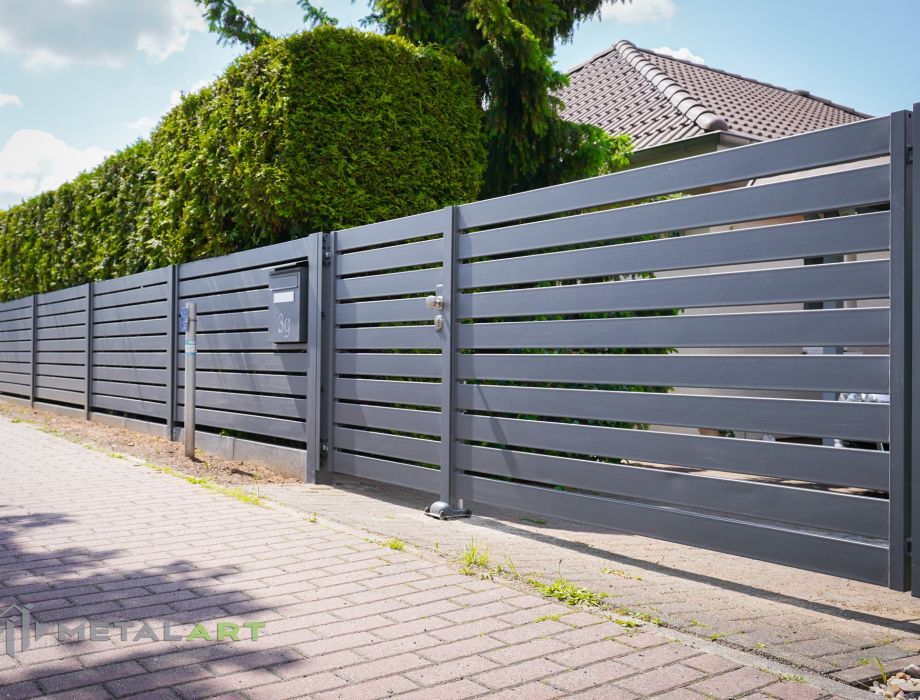 Sichtschutzzaun, Zaunanlage, moderne Zäune, Zaun von Metal Art