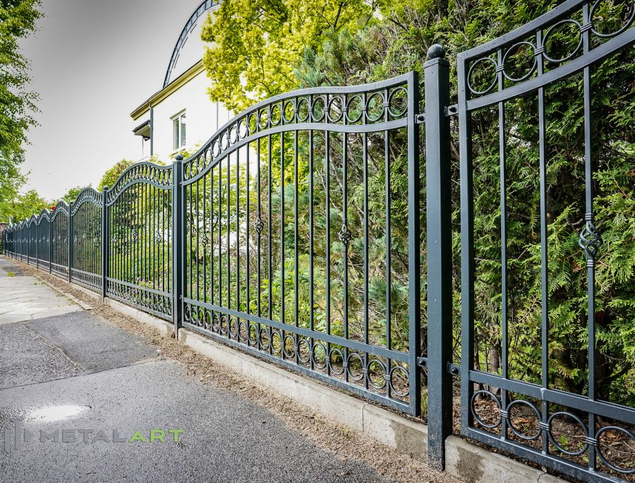 Designzaun, Zaunanlage, moderne Zäune, Zaun von Metal Art