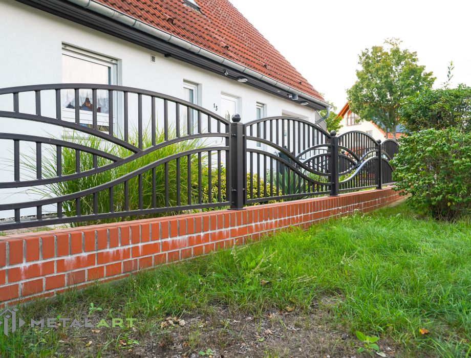 Designzaun, Zaunanlage, moderne Zäune, Zaun von Metal Art