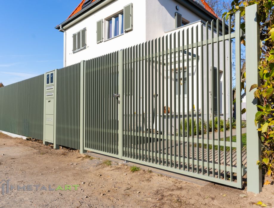 Designzaun, Zaunanlage, moderne Zäune, Zaun von Metal Art