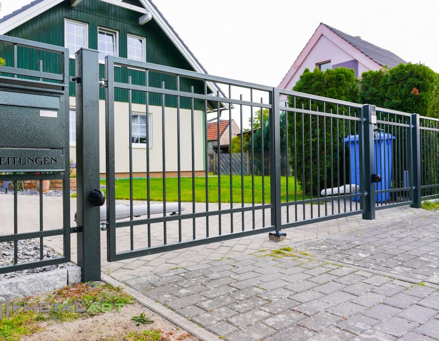 Rahmenzaun, Zaunprojekt, Zaunmuster, Schmiedezaun