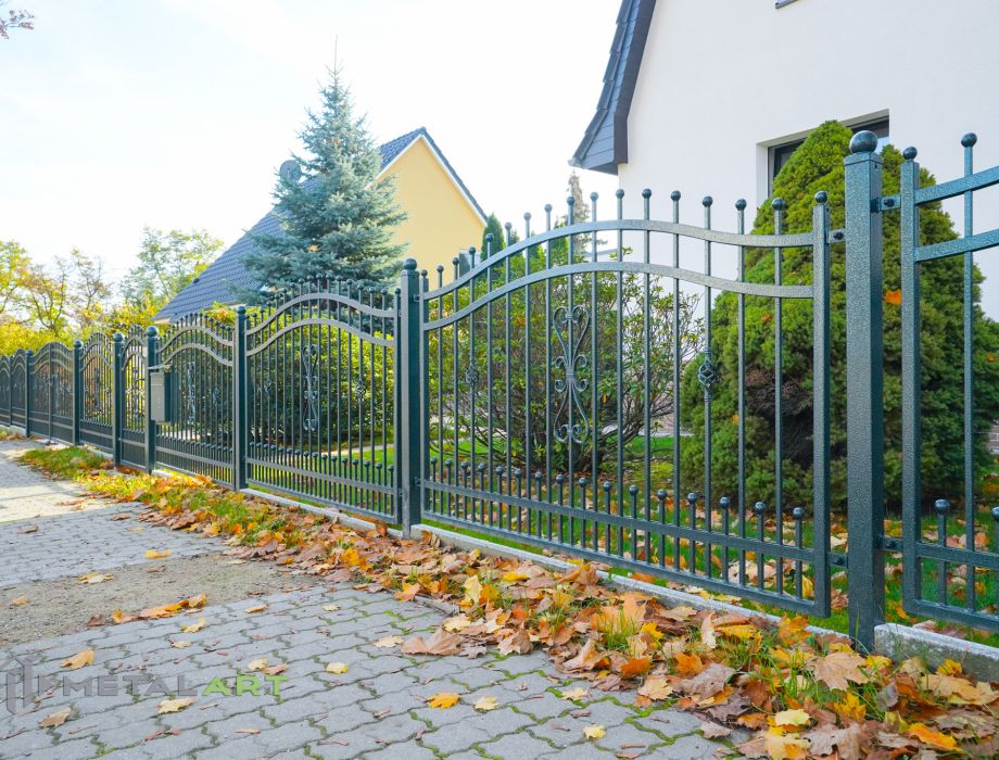 Designzaun, Zaunanlage, moderne Zäune, Zaun von Metal Art