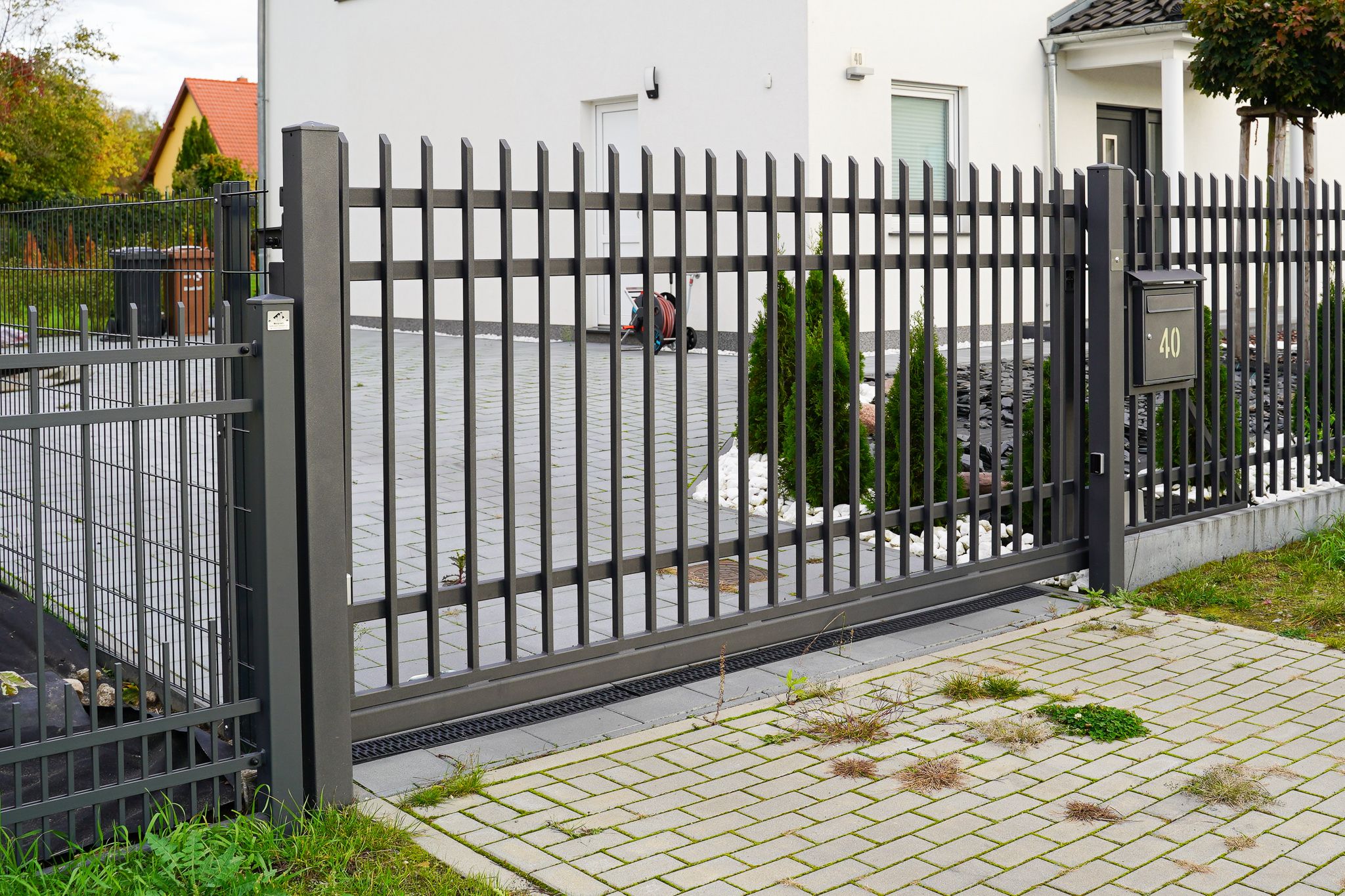 Zaun aus Polen MetalArt Schiebetor