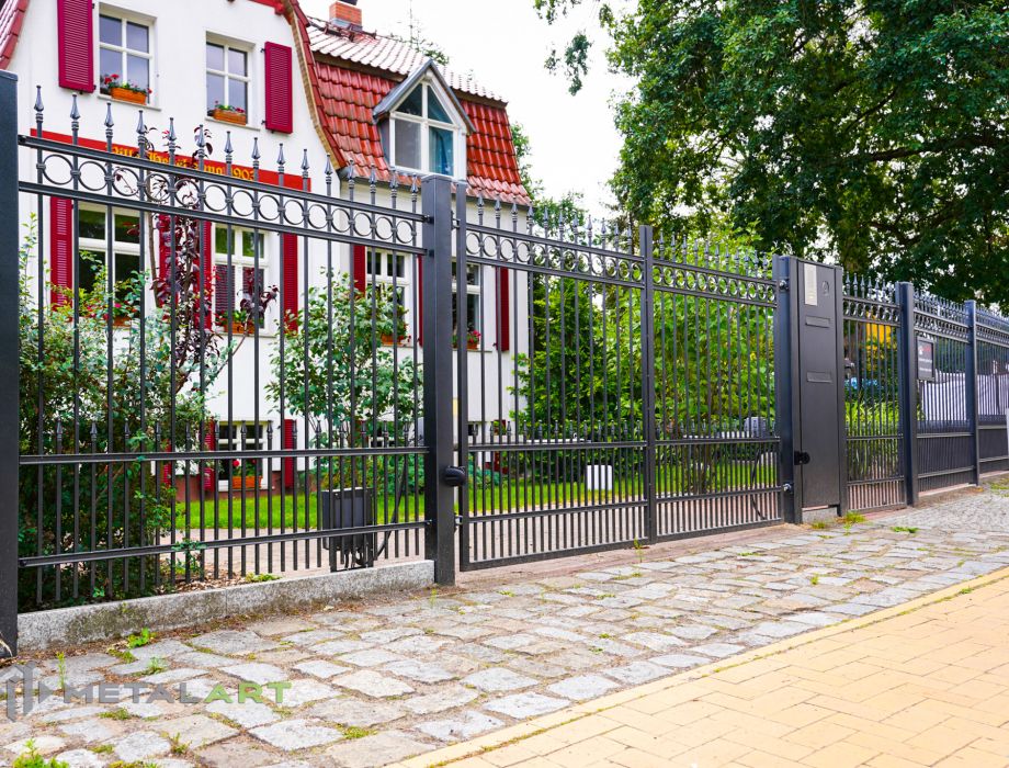 Designzaun, Zaunanlage, moderne Zäune, Zaun von Metal Art