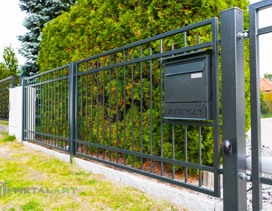 Rahmenzaun, Zaunprojekt, Zaunmuster, Schmiedezaun