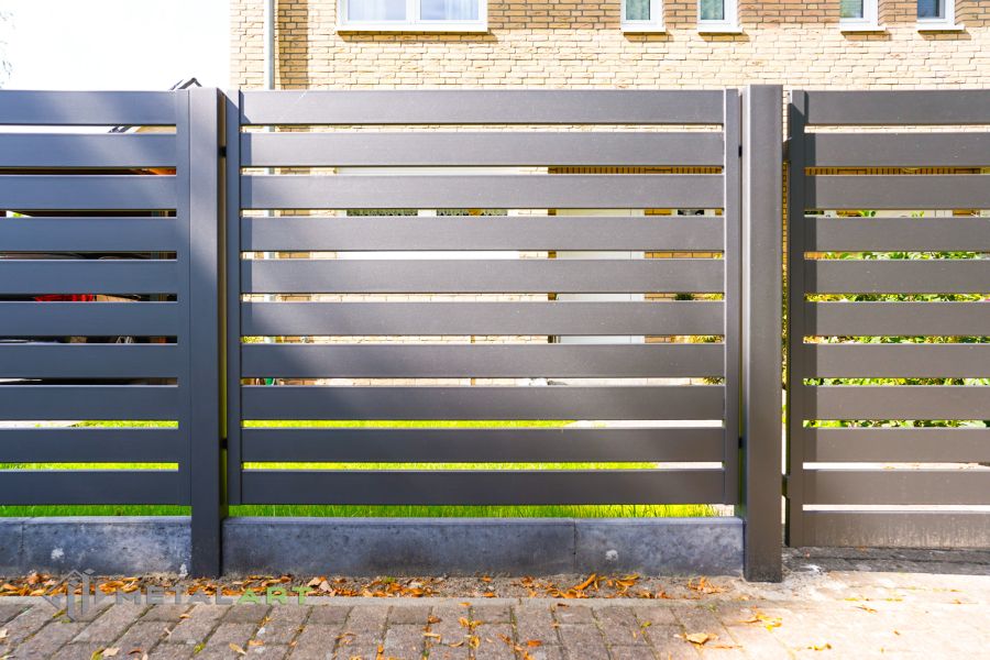 Schiebetor, moderne Zäune, Zaunanlage Projekt, moderne Zäune, Sichtschutzzäune