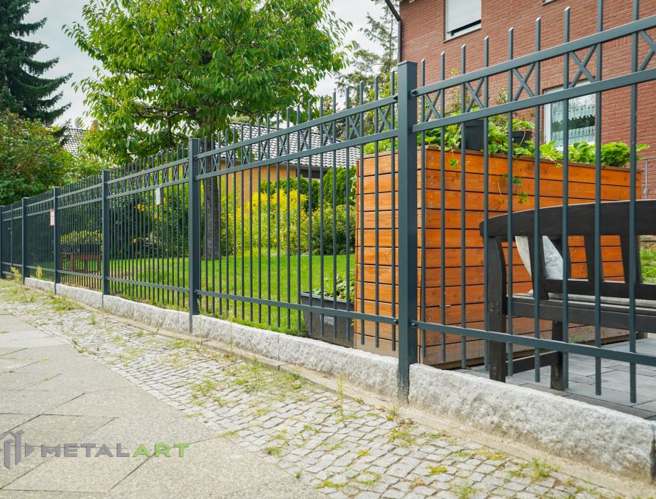 Designzaun, Zaunanlage, moderne Zäune, Zaun von Metal Art