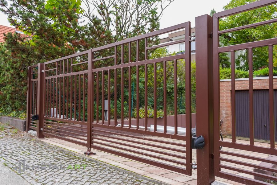 Rahmenzaun, Zaunprojekt, Zaunmuster, moderne Zäune