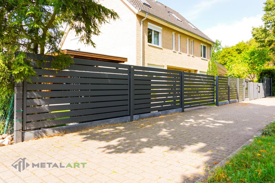 Schiebetor, moderne Zäune, Zaunanlage Projekt, moderne Zäune, Sichtschutzzäune