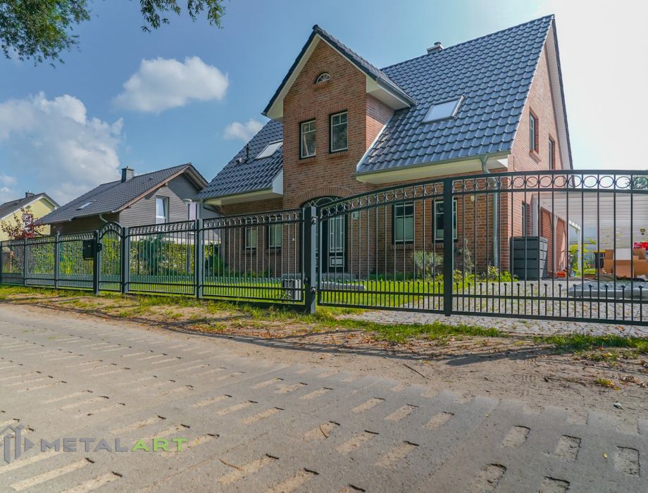 Designzaun, Zaunanlage, moderne Zäune, Zaun von Metal Art