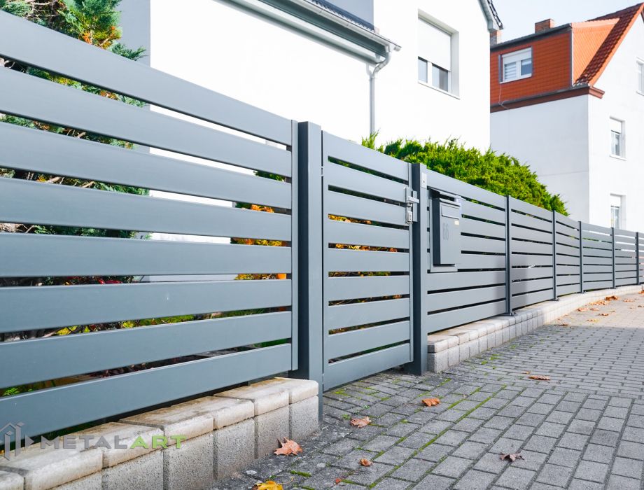 Sichtschutzzaun, Zaunanlage, moderne Zäune, Zaun von Metal Art