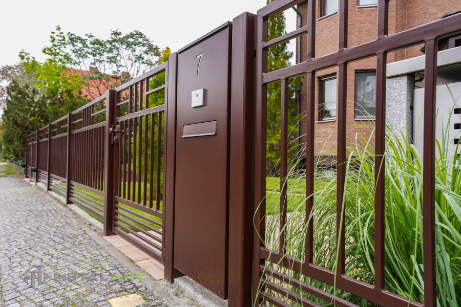 Rahmenzaun, Zaunprojekt, Zaunmuster, moderne Zäune