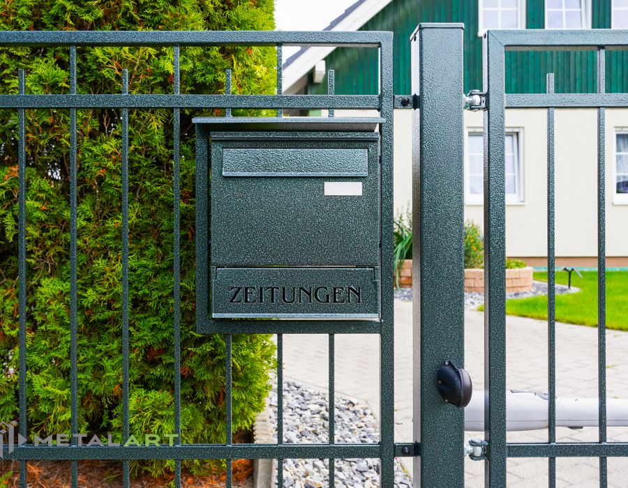 Rahmenzaun, Zaunprojekt, Zaunmuster, Schmiedezaun