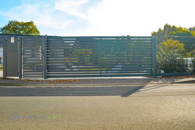 Schiebetor, Zaunanlage Projekt, Zaun Metal Art