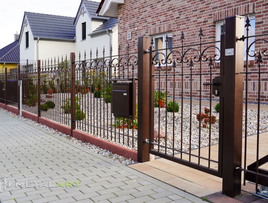 Designzaun, Zaunanlage, moderne Zäune, Zaun von Metal Art
