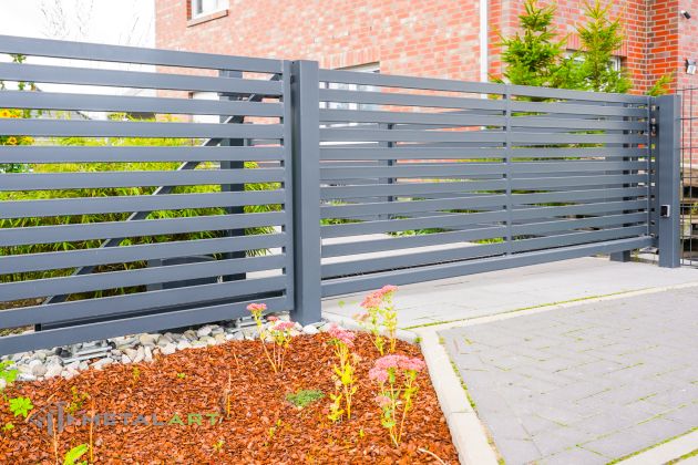 Schiebetor, Zaunanlage Projekt, Zaun Metal Art