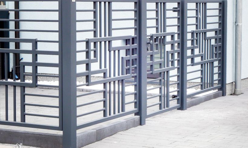 MetalArt Zaun Pforte Briefkasten
