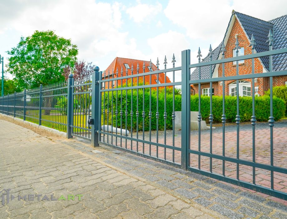 Designzaun, Zaunanlage, moderne Zäune, Zaun von Metal Art