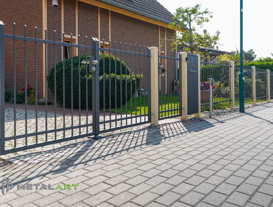 Designzaun, Zaunanlage, moderne Zäune, Zaun von Metal Art