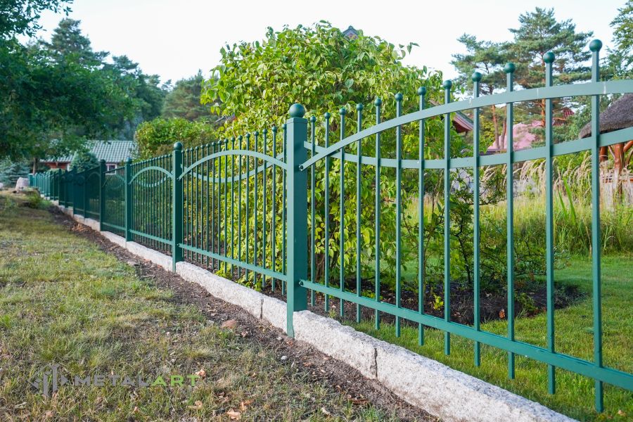 Zaunprojekt, Zaunmuster, Schmiedezaun, Bogenzaun