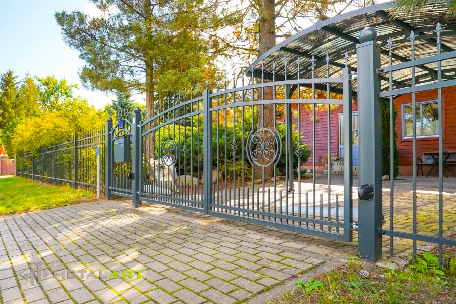 Zaunprojekt, Zaunmuster, Schmiedezaun, Bogenzaun