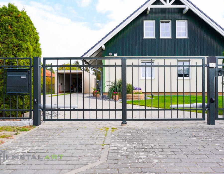 Rahmenzaun, Zaunprojekt, Zaunmuster, Schmiedezaun