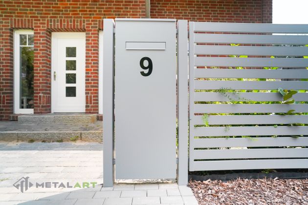 Paket-Box, Zaunanlage Projekt, Zaun Metal Art