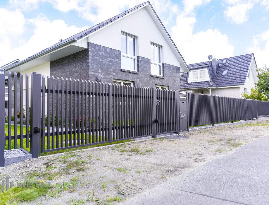 Designzaun, Zaunanlage, moderne Zäune, Zaun von Metal Art