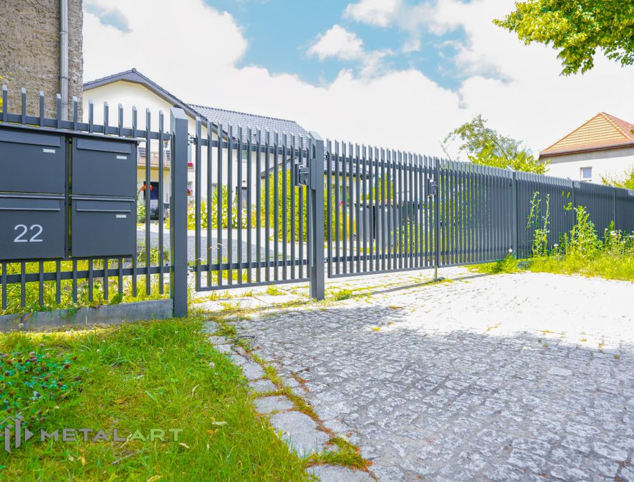 Designzaun, Zaunanlage, moderne Zäune, Zaun von Metal Art