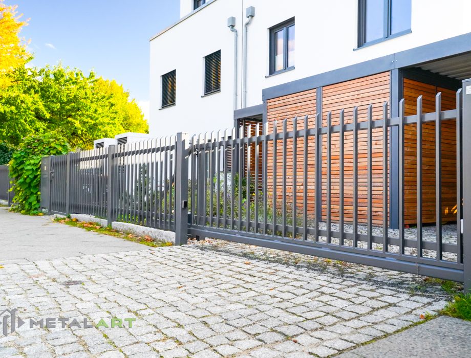 Designzaun, Zaunanlage, moderne Zäune, Zaun von Metal Art
