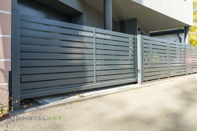 Schiebetor, Zaunanlage Projekt, Zaun Metal Art