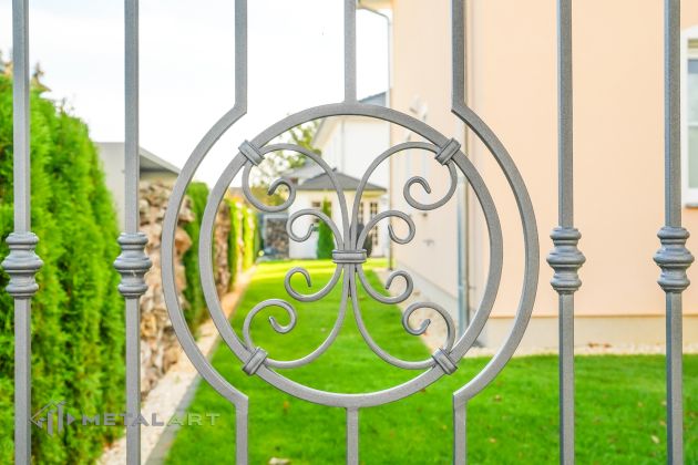 Ornament im Zaun, Rosette im Zaun