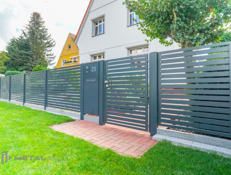 Sichtschutzzaun, Zaunanlage, moderne Zäune, Zaun von Metal Art