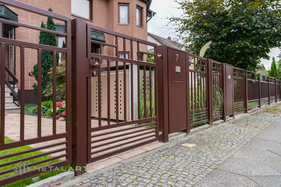 Rahmenzaun, Zaunprojekt, Zaunmuster, moderne Zäune