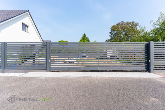 Schiebetor, Zaunanlage Projekt, Zaun Metal Art