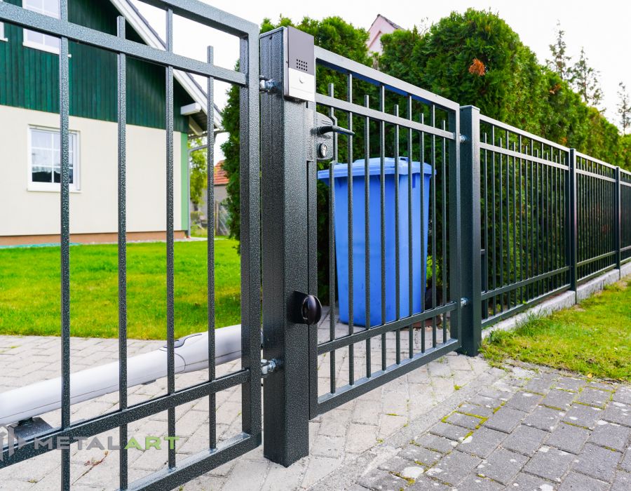 Rahmenzaun, Zaunprojekt, Zaunmuster, Schmiedezaun